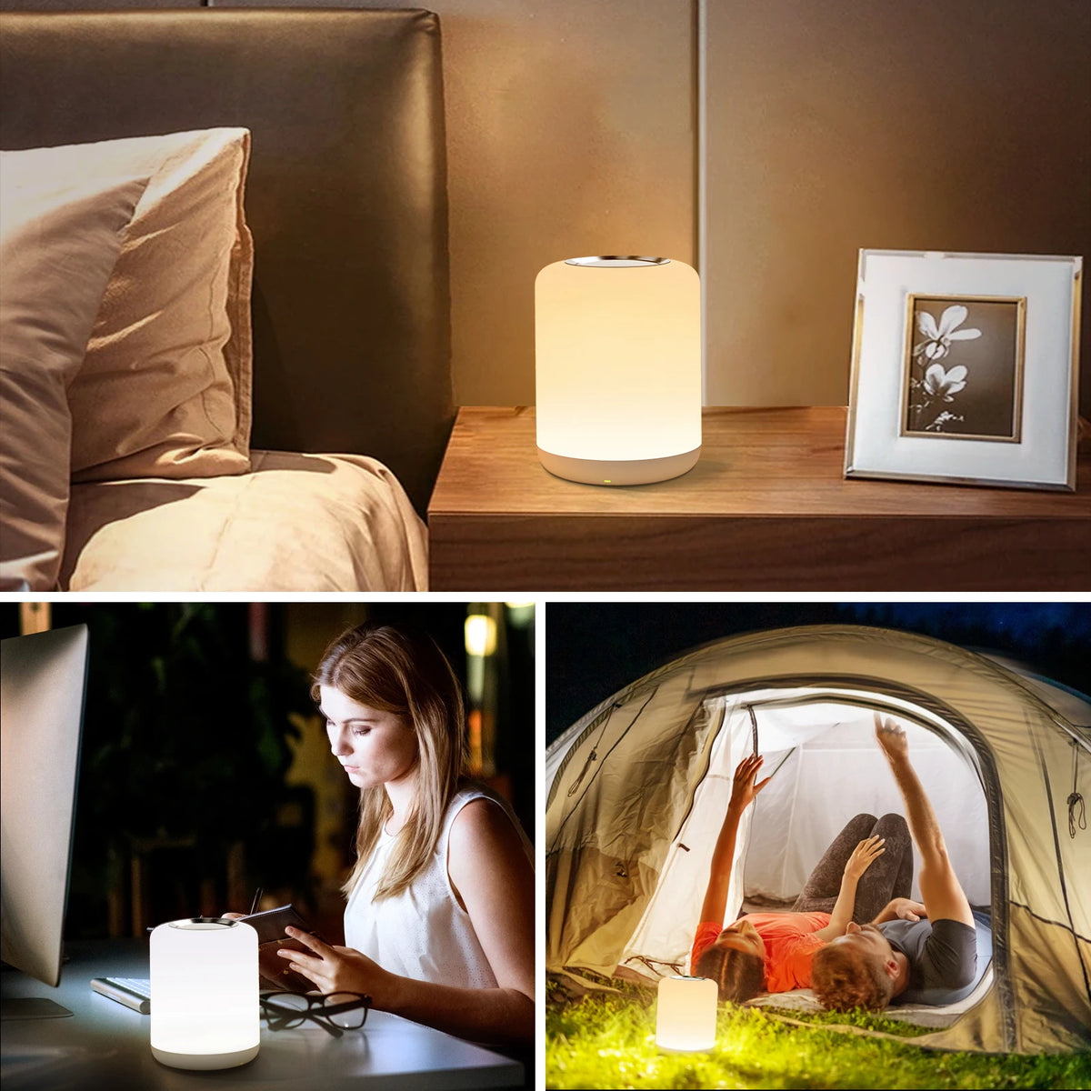 Oplaadbare LED-nachtlamp met Aanraakbediening