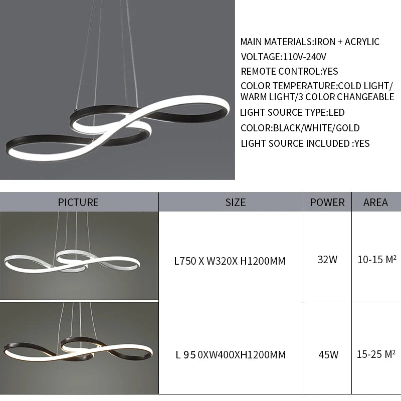 LED-hanglamp voor Eettafel en Kookeiland