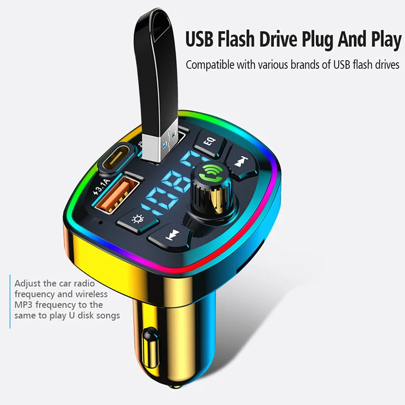 Bluetooth 5.0 FM-Transmitter