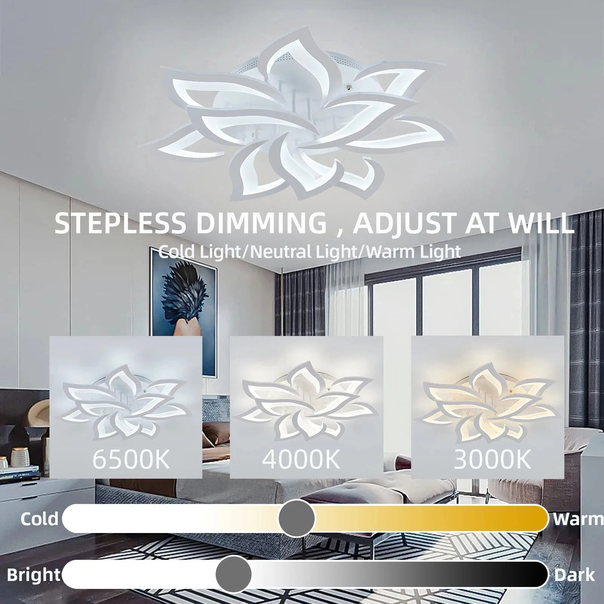 Plafondlamp – Bloemdesign