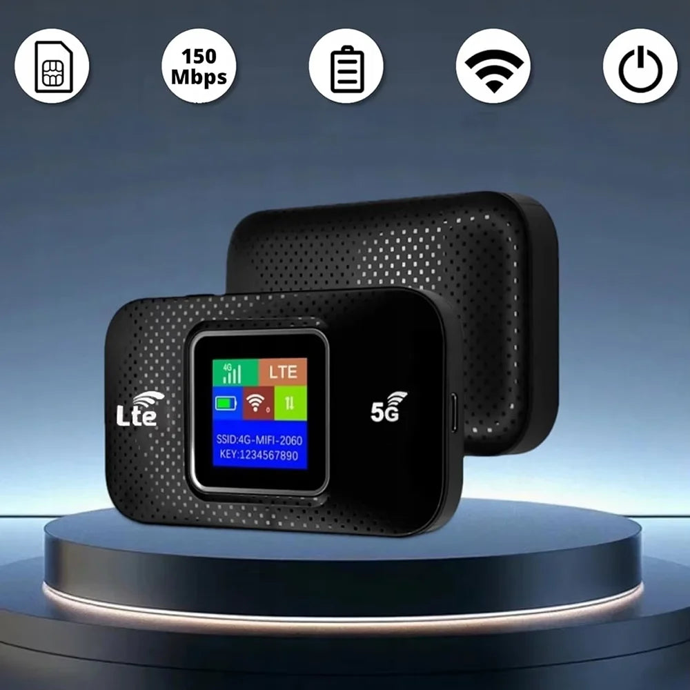 Draagbare 4G-wifirouter met Oplaadbare 3000mAh-batterij