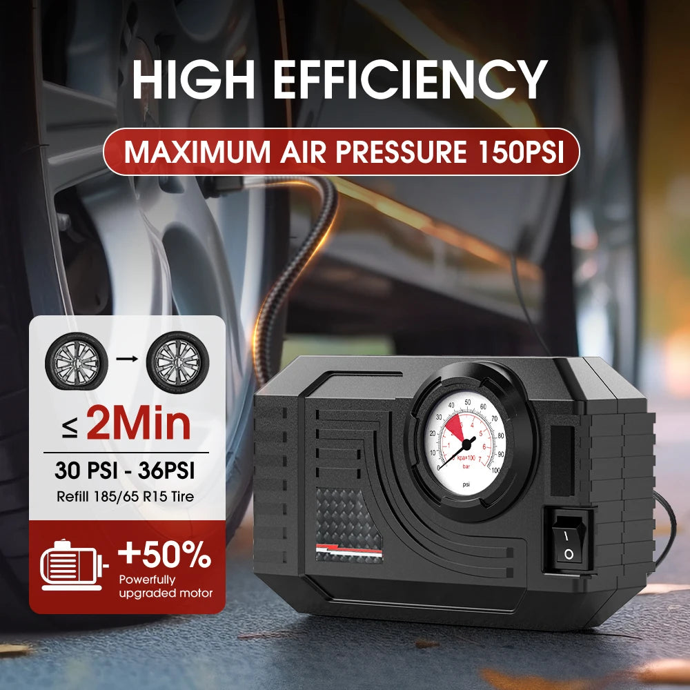 CARSUN Mini Elektrische Bandenpomp