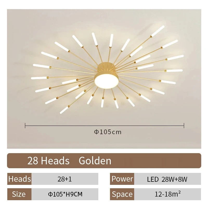 LED Plafondlamp – Modern Spiraaldesign