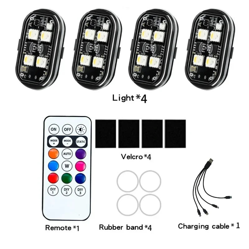 RGB LED Stroboscooplichten met Afstandsbediening