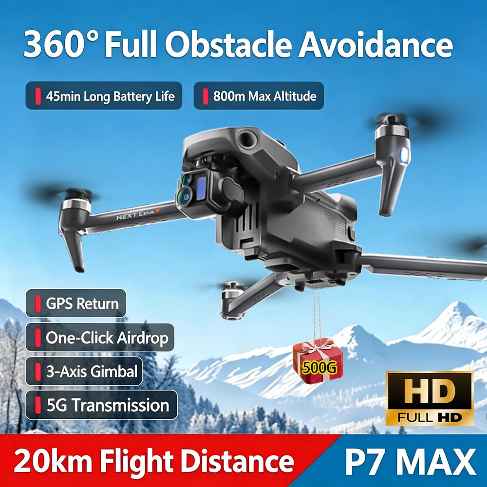 P7 Max Drone met 3-Axis Gimbal