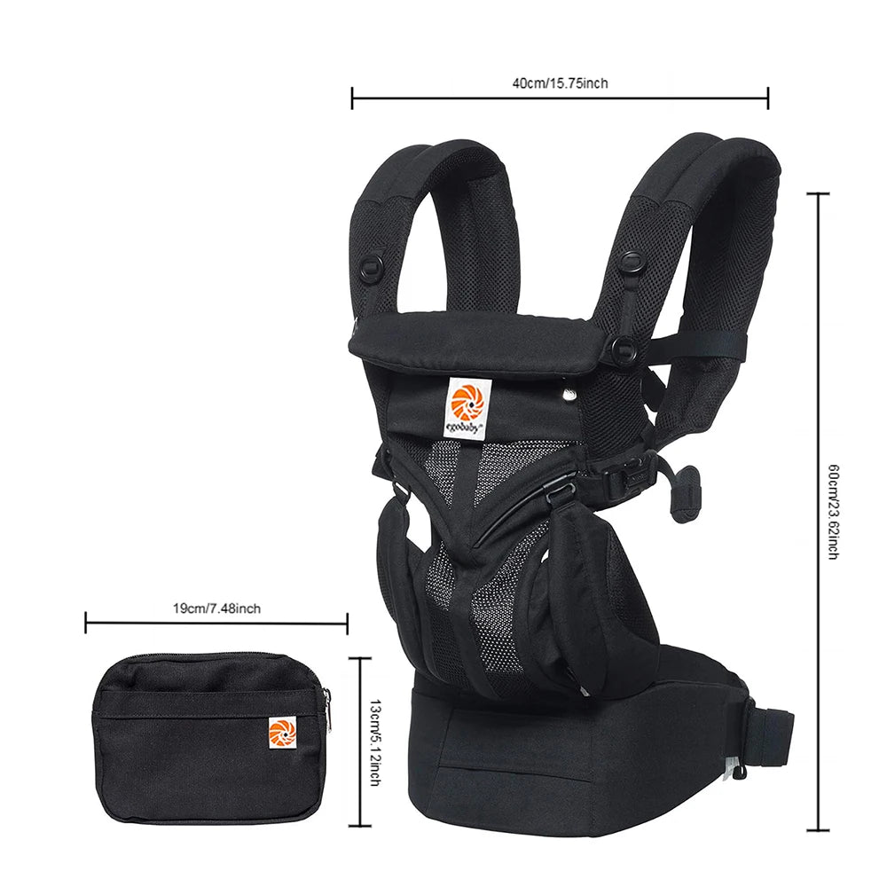 Babydraagzak met Mesh en Lendensteun