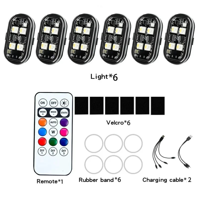 RGB LED Stroboscooplichten met Afstandsbediening