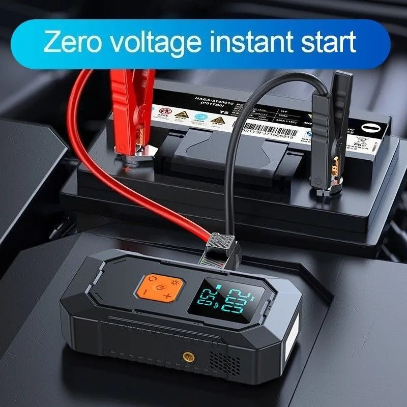 Multifunctionele Auto Jumpstarter met Compressor – ES12