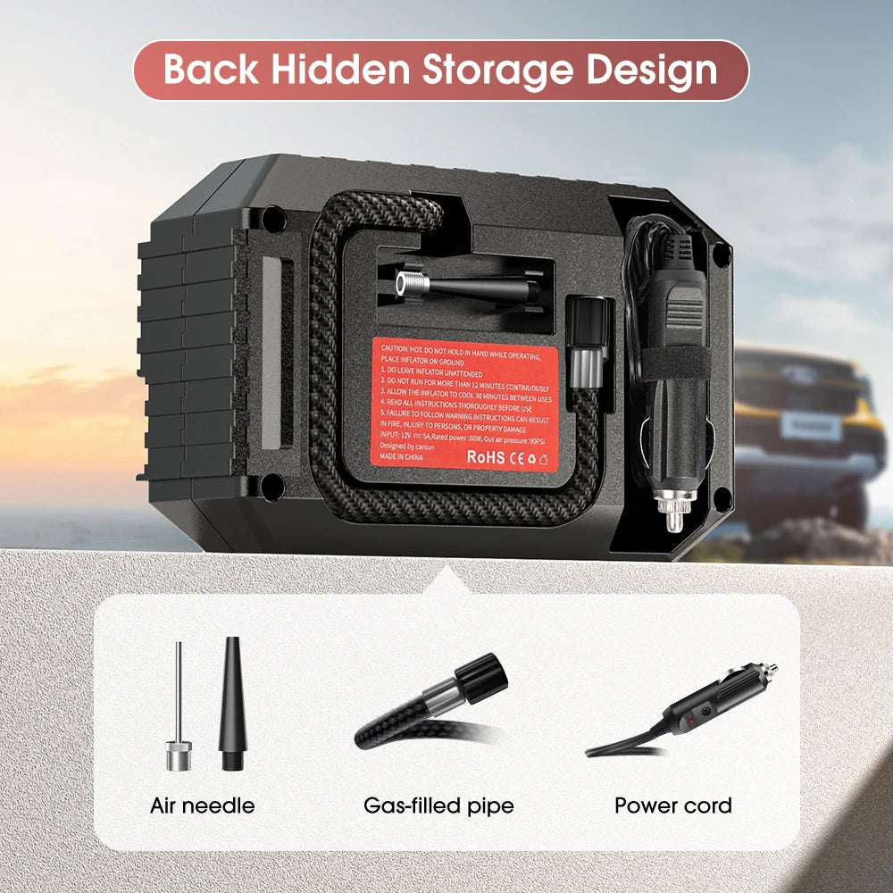 CARSUN Mini Elektrische Bandenpomp