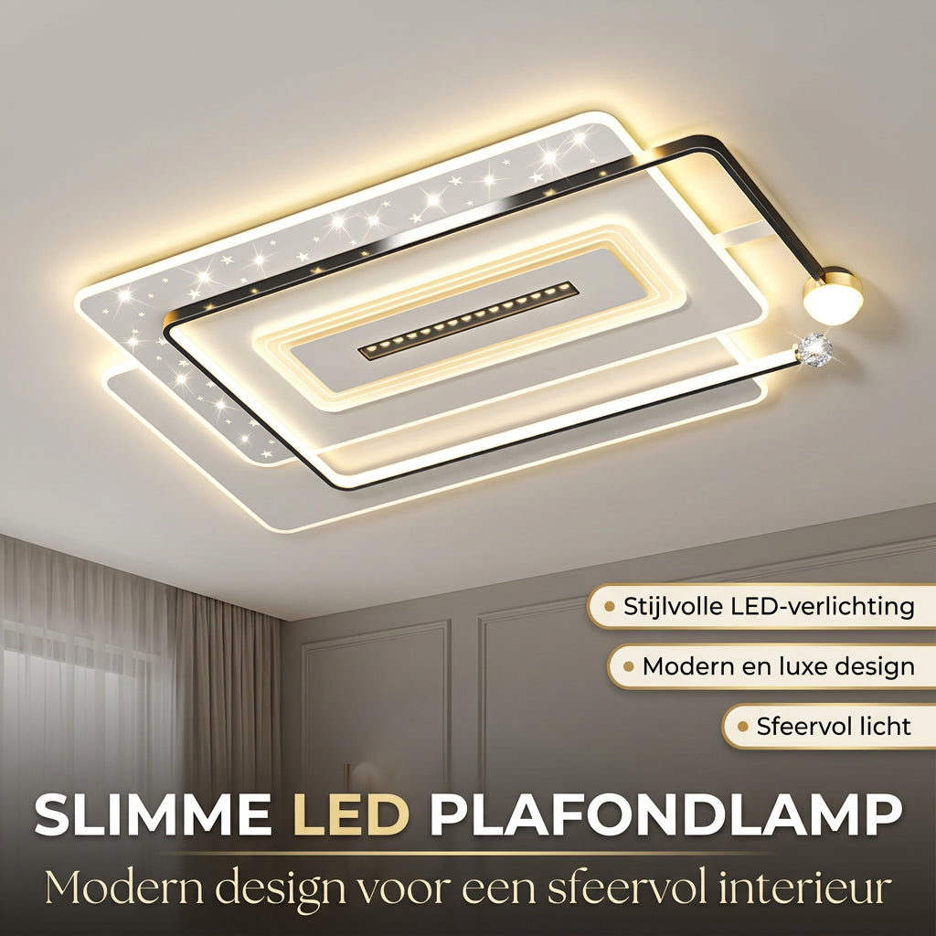 LED-plafondlamp met Spots en Afstandsbediening