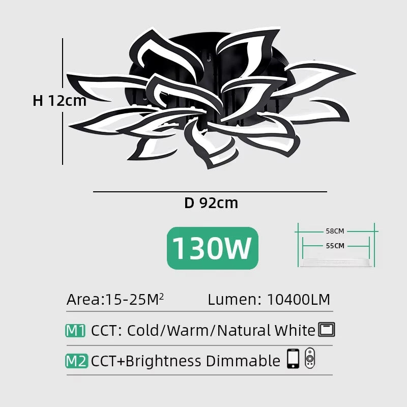 Plafondlamp – Bloemdesign