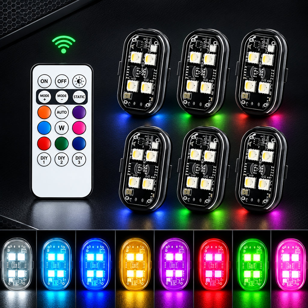 RGB LED Stroboscooplichten met Afstandsbediening