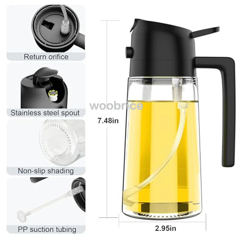 2-in-1 keukenspray olie-dispenser