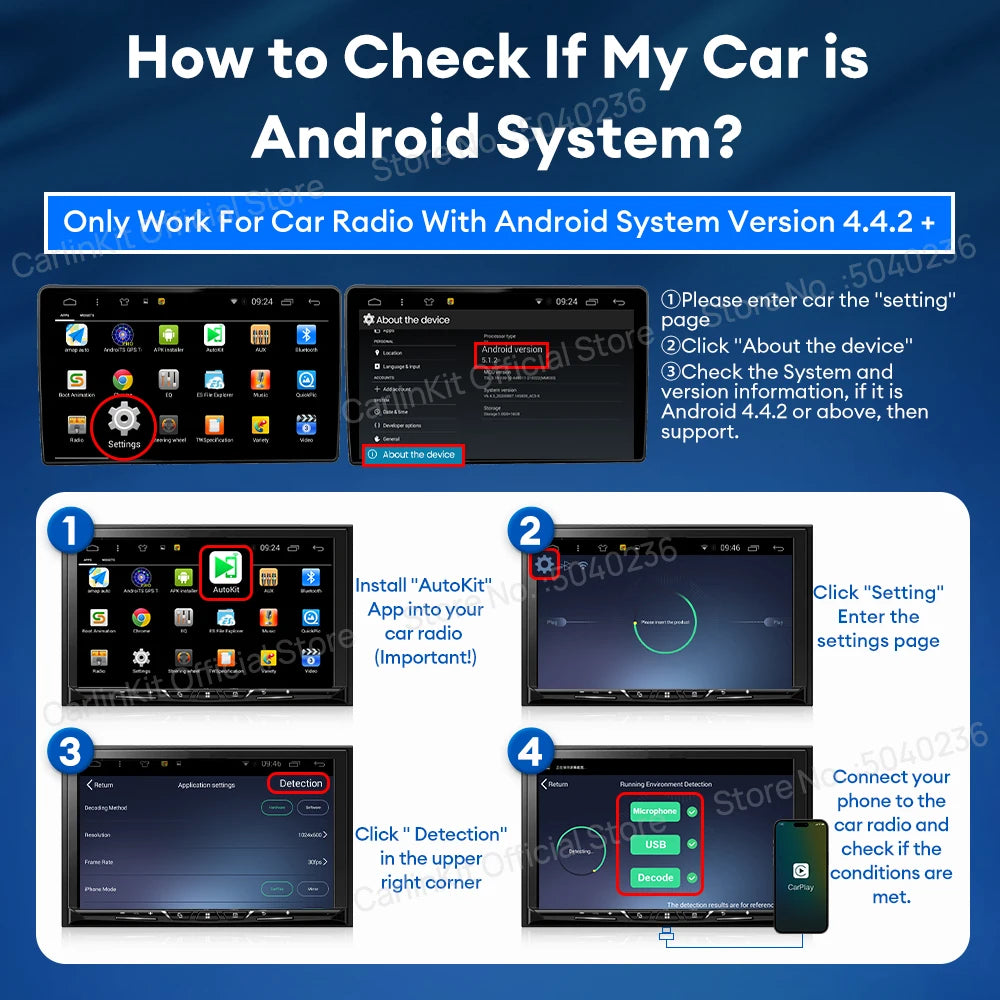 Draadloze CarPlay & Android Auto Adapter
