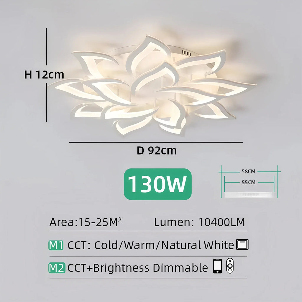 Plafondlamp – Bloemdesign