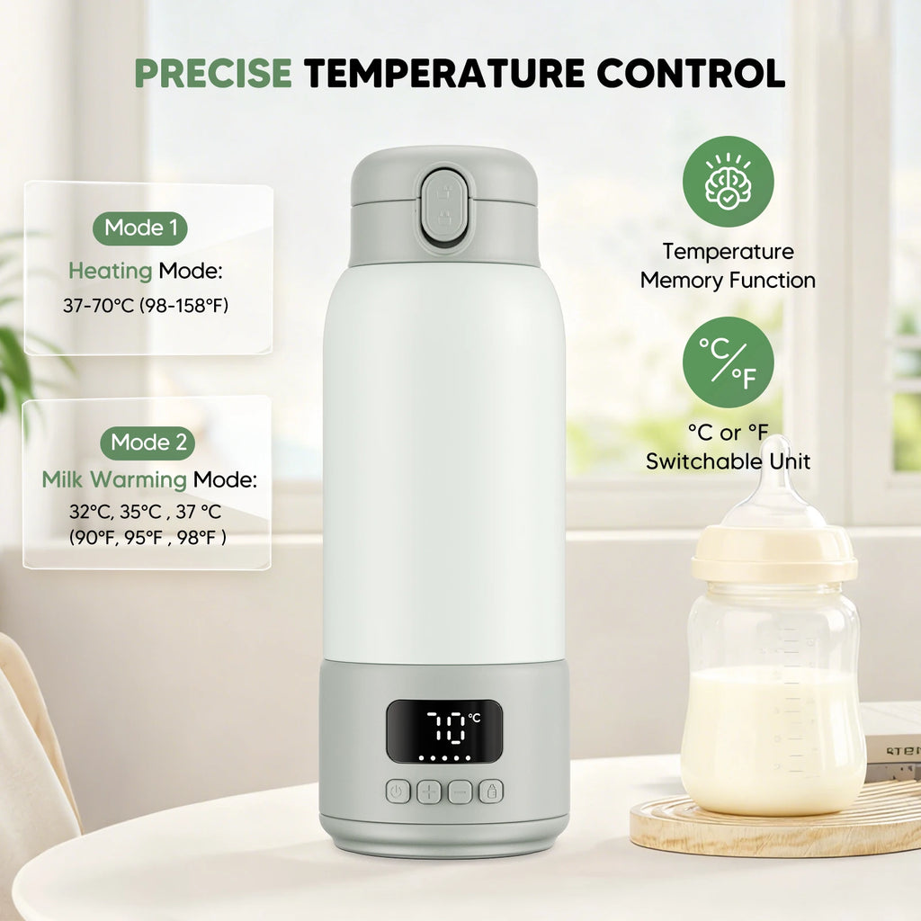 Draagbare Melk- en Waterverwarmer van 500 ml