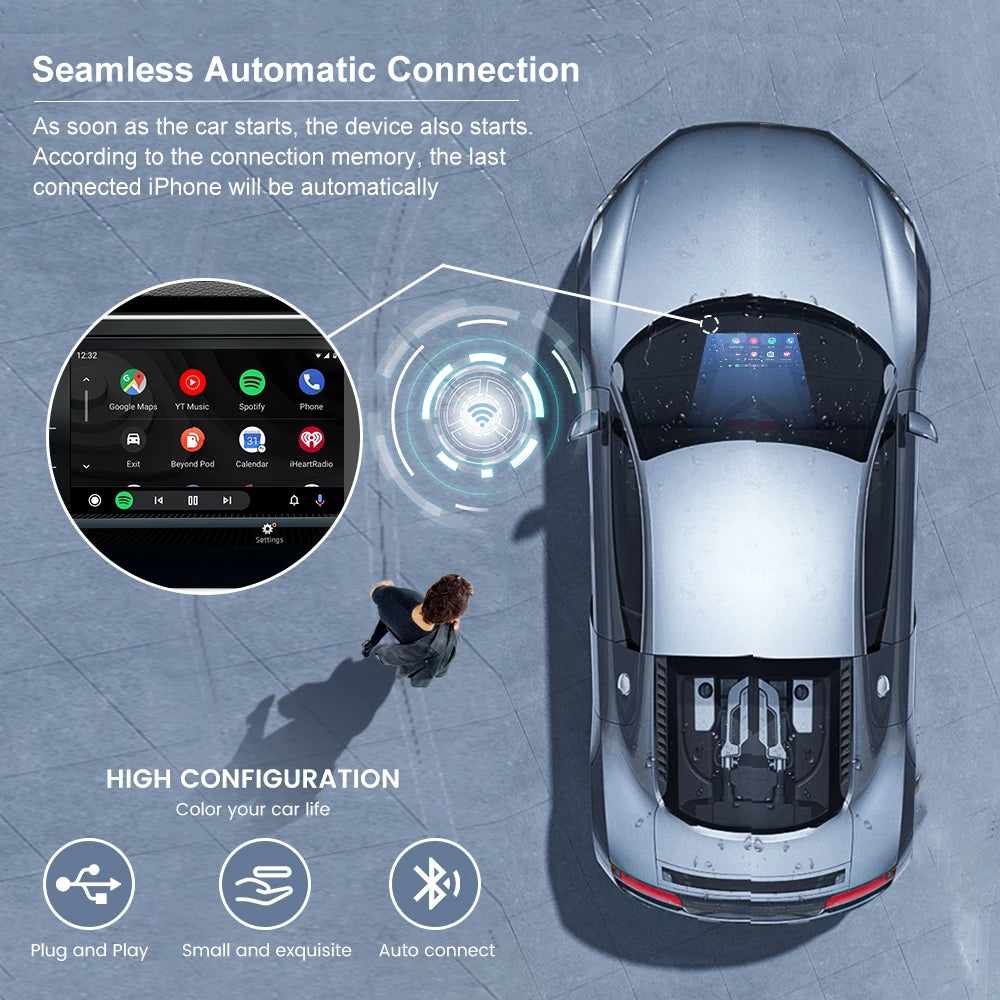 Carlinkit 4.0 Draadloze CarPlay & Android Auto Adapter