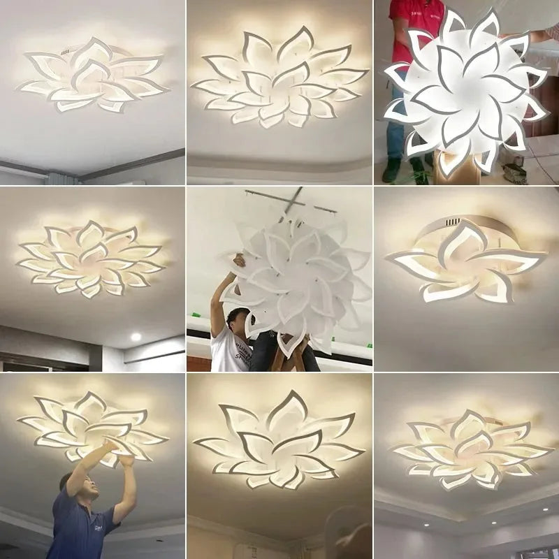 Plafondlamp – Bloemdesign