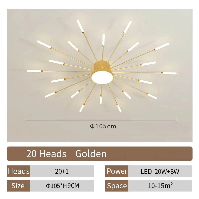 LED Plafondlamp – Modern Spiraaldesign