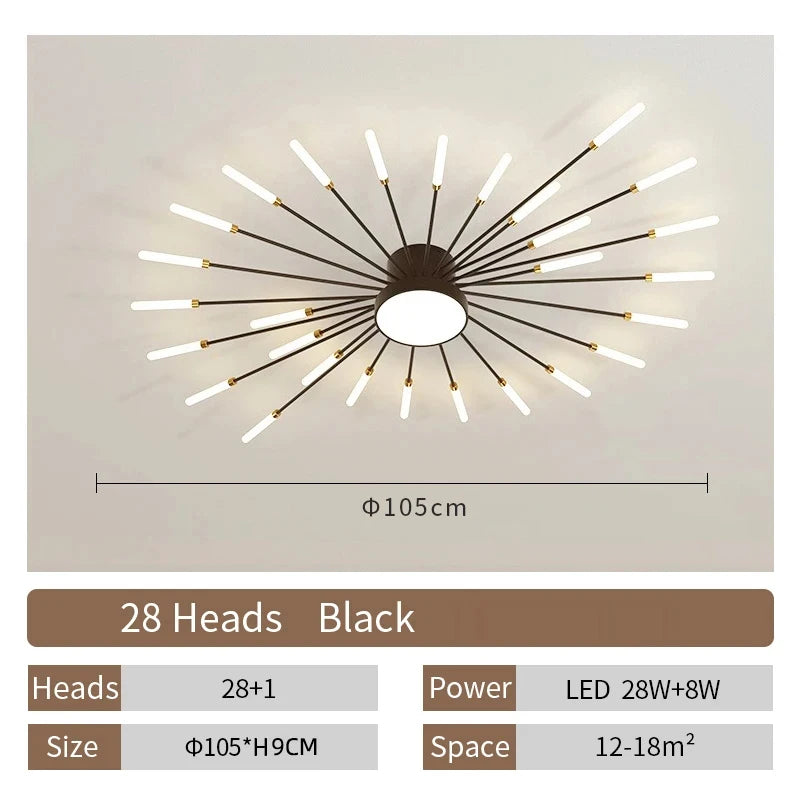 LED Plafondlamp – Modern Spiraaldesign