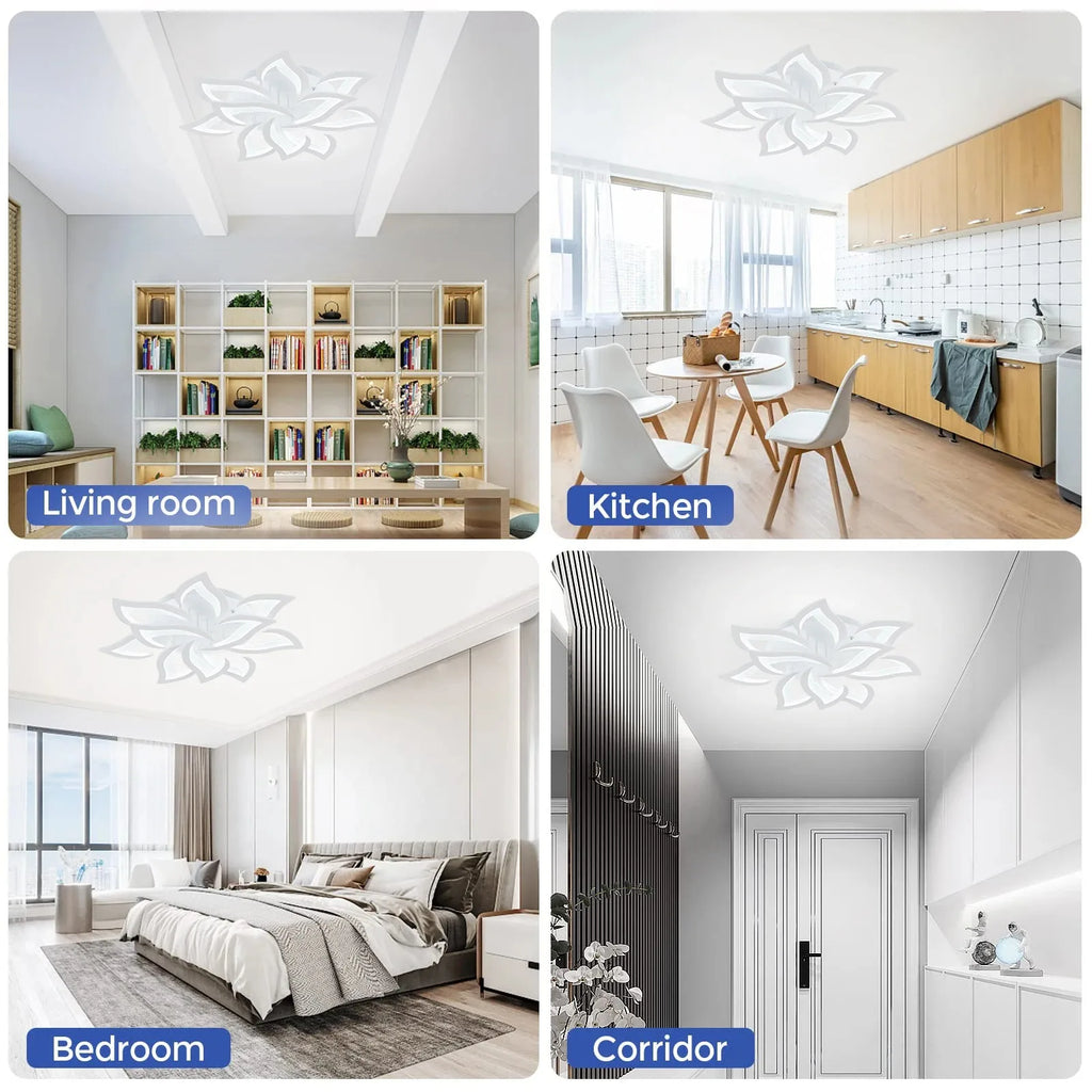 Plafondlamp – Bloemdesign