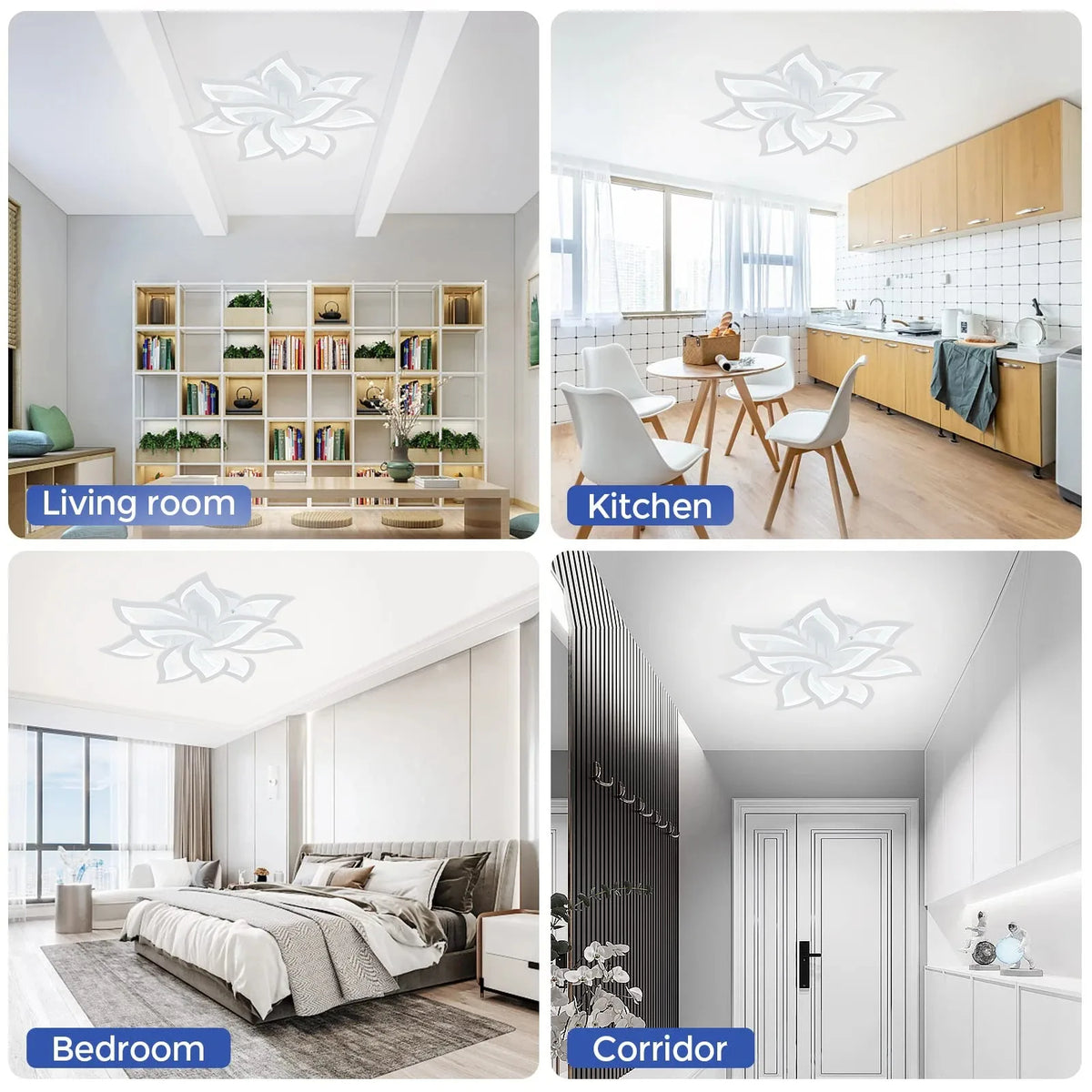 Plafondlamp – Bloemdesign