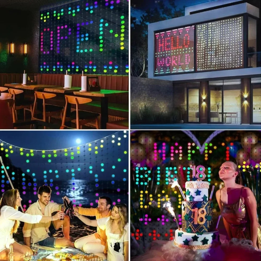Slimme RGB LED Gordijnverlichting met App & Muziek