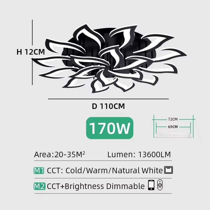 Plafondlamp – Bloemdesign